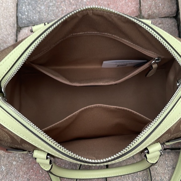Coach Rowan Satchel In Signature Canvas SV/Khaki/Pale Lime
NWT - Picture 3 of 16